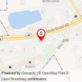 Bank of America on State Road 44, New Smyrna Beach Florida - location map
