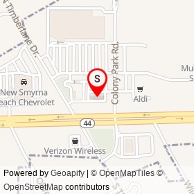 Murphy USA on Colony Park Road, New Smyrna Beach Florida - location map