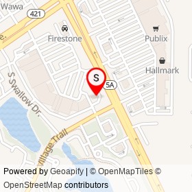 Wells Fargo (Drive-Thru) on South Nova Road,  Florida - location map