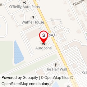 AutoZone on South Nova Road,  Florida - location map