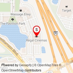Regal Cinemas on I 95,  Florida - location map