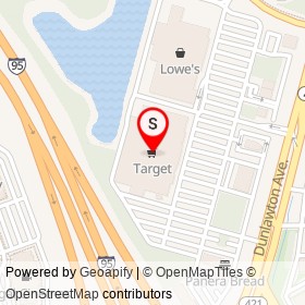 Target on I 95,  Florida - location map