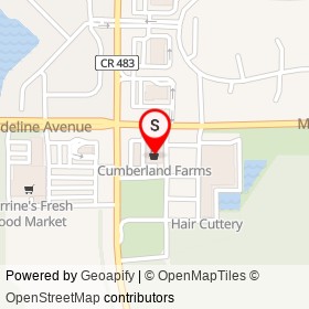 Cumberland Farms on South Clyde Morris Boulevard,  Florida - location map