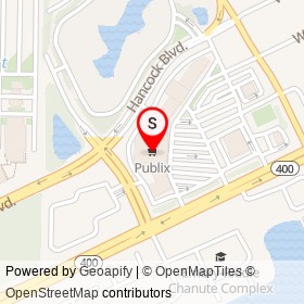 Publix on Hancock Boulevard, Daytona Beach Florida - location map