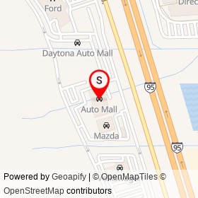 Auto Mall on North Tomoka Farms Road, Daytona Beach Florida - location map
