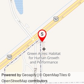 Green Acres: Habitat for Human Growth and Performance on International Speedway Boulevard, Daytona Beach Florida - location map