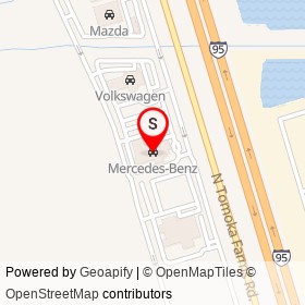 Mercedes-Benz on North Tomoka Farms Road, Daytona Beach Florida - location map