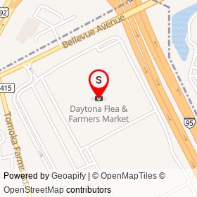 Daytona Flea & Farmers Market on Bellevue Avenue,  Florida - location map