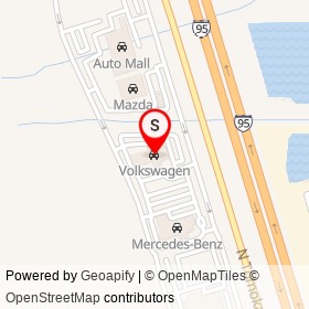 Volkswagen on North Tomoka Farms Road, Daytona Beach Florida - location map