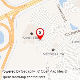 Sam's Club on Cornerstone Boulevard, Daytona Beach Florida - location map