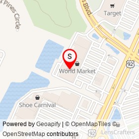 Ashley HomeStore on North Williamson Boulevard, Daytona Beach Florida - location map