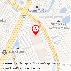 The Home Depot on International Speedway Boulevard, Daytona Beach Florida - location map