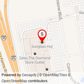 Sunglass Hut on Cornerstone Boulevard, Daytona Beach Florida - location map