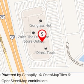 The Cosmetics Company Store on Cornerstone Boulevard, Daytona Beach Florida - location map