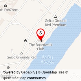 The Boardwalk Club on Pit Lane, Daytona Beach Florida - location map