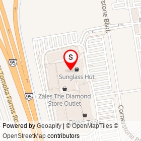 Clarks on Cornerstone Boulevard, Daytona Beach Florida - location map