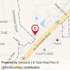 Vystar Credit Union on West Granada Boulevard, Ormond Beach Florida - location map