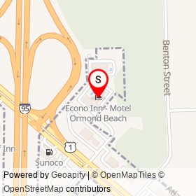 Econo Inn - Motel Ormond Beach on Rosemary Street, Ormond Beach Florida - location map