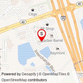 Hampton on Interchange Boulevard, Ormond Beach Florida - location map