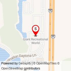 Giant Recreational World on Destination Daytona Lane,  Florida - location map