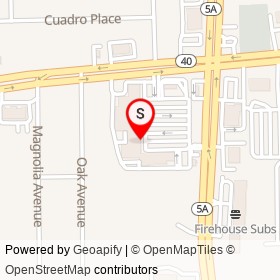 Rivergate Diner on West Granada Boulevard, Ormond Beach Florida - location map