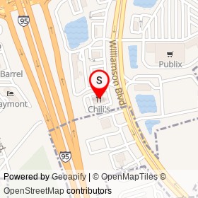 Chili's on Williamson Boulevard, Ormond Beach Florida - location map