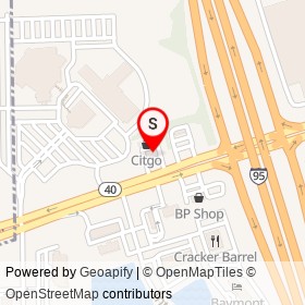 Citgo on West Granada Boulevard, Ormond Beach Florida - location map