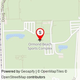 Ormond Beach Sports Complex on , Ormond Beach Florida - location map
