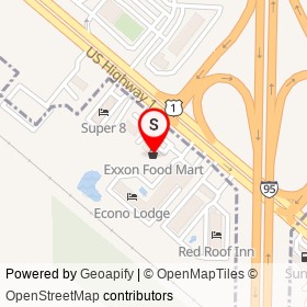 Exxon Food Mart on US Highway 1,  Florida - location map