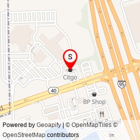 Citgo on West Granada Boulevard, Ormond Beach Florida - location map