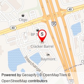 Cracker Barrel on Interchange Boulevard, Ormond Beach Florida - location map