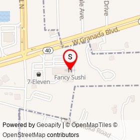 Fancy Sushi on West Granada Boulevard, Ormond Beach Florida - location map