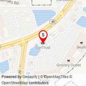 SunTrust on West Granada Boulevard, Ormond Beach Florida - location map