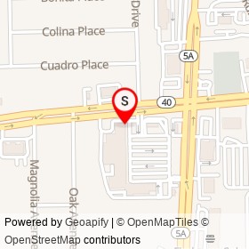 Einstein Bros. Bagels on West Granada Boulevard, Ormond Beach Florida - location map