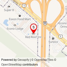 Red Roof Inn on I 95,  Florida - location map
