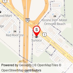 Sunoco on US Highway 1, Ormond Beach Florida - location map