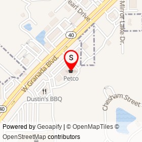 Petco on West Granada Boulevard, Ormond Beach Florida - location map