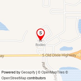 Rodeo on South Old Dixie Highway,  Florida - location map