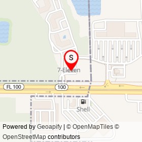 7-Eleven on Moody Boulevard,  Florida - location map