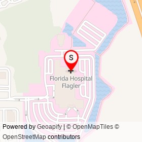 Florida Hospital Flagler on Memorial Medical Parkway, Palm Coast Florida - location map