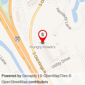 Hungry Howie's on South Old Kings Road, Palm Coast Florida - location map