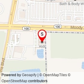 Aldi on Moody Boulevard, Palm Coast Florida - location map