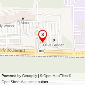 Pizza Hut on Moody Boulevard, Palm Coast Florida - location map