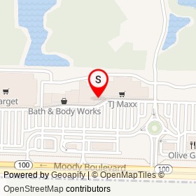 Famous Footwear on Moody Boulevard, Bunnell Florida - location map
