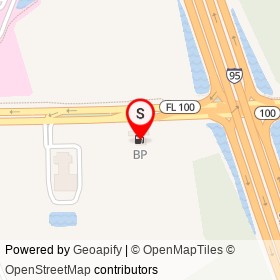BP on Moody Boulevard, Palm Coast Florida - location map