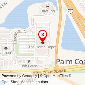 The Home Depot on Cypress Edge Drive, Palm Coast Florida - location map