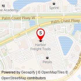 Harbor Freight Tools on Palm Coast Parkway East, Palm Coast Florida - location map