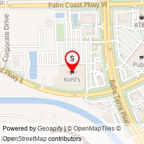 Kohl's on Palm Coast Parkway East, Palm Coast Florida - location map