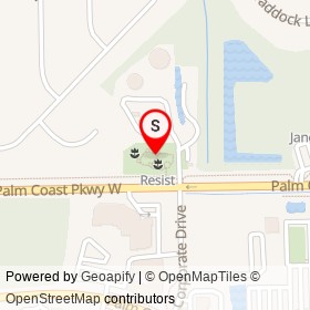 Roses on Veteran's Memorial Loop, Palm Coast Florida - location map