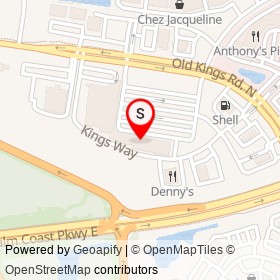 The Sub Base & Bagel Place on Kings Way, Palm Coast Florida - location map